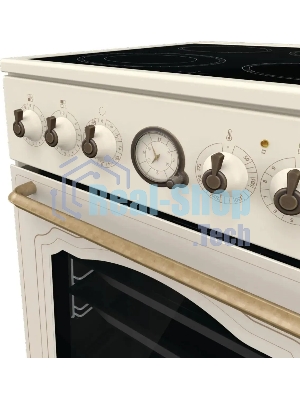 Плита электрическая Gorenje GECS5B70CLI бежевый, конфорок 4 электрических, духовка 70 л, 50 см x 85 см x 59.4 см