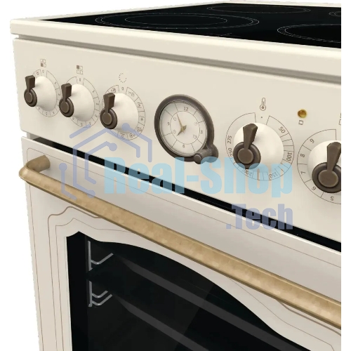 Плита электрическая Gorenje GECS5B70CLI бежевый, конфорок 4 электрических, духовка 70 л, 50 см x 85 см x 59.4 см