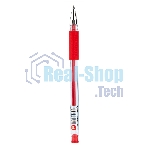 Ручка гелевая Deli Daily E6600SRed прозрачный, d=0.5мм, красные чернила, резиновая манжета