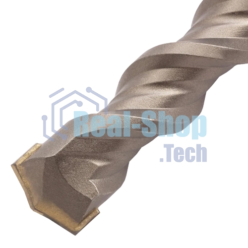 Бур по бетону Denzel двойная спираль, Cobalt W-tip, 20x600 мм, SDS PLUS