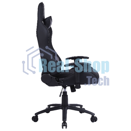 Кресло Cactus CS-CHR-030BL черный, экокожа, подголовник