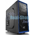 Компьютерный корпус Deepcool TESSERACT BF (DP-CCATX-TSRBFBK), без БП, черно-синий, ATX, видеокарта до 310мм, высота кулера для процессора до 165мм, 7 слотов расширения, 2 отсека 5.25