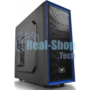 Компьютерный корпус Deepcool TESSERACT BF (DP-CCATX-TSRBFBK), без БП, черно-синий, ATX, видеокарта до 310мм, высота кулера для процессора до 165мм, 7 слотов расширения, 2 отсека 5.25