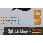 Мышь проводная A4Tech OP-720 черный, 1000 dpi, PS/2, кнопки - 3