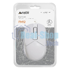 Мышь проводная A4Tech Fstyler FM12 белый, 1200 dpi, USB, кнопки - 3