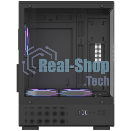 Корпус Formula Crystal Z1CM Plus AR v2 черный без БП mATX 5x120мм 1xUSB3.0 audio bott PSU