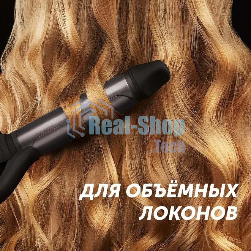 Щипцы для завивки волос Polaris PHS 3410TAi Argan Therapy PRO черный, 34 мм, 220 °C, 6 режимов