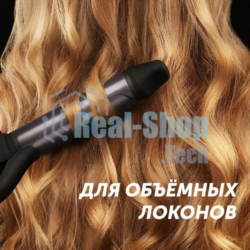 Щипцы для завивки волос Polaris PHS 3410TAi Argan Therapy PRO черный, 34 мм, 220 °C, 6 режимов