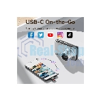 Кард-ридер Vention CLMH0/серый/OTG USB 2.0 CM/MicroSD/USB Type-C/металл