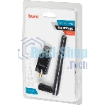 Адаптер USB Buro Bluetooth 5.0+EDR class 1 100м черный