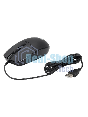 Мышь проводная Acer OMW126 черный, 1200 dpi, USB, кнопки - 3