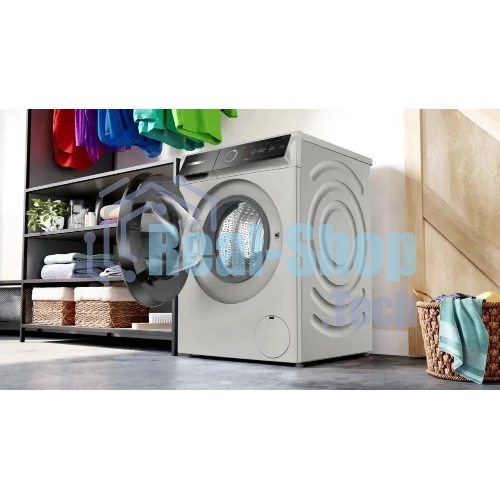 Стиральная машина Bosch Serie 8 WGb2440XME серебро, загрузка фронтальная 9 кг, 1400 об/мин., класс: А+++
