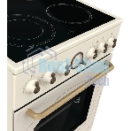 Плита электрическая Gorenje GECS5B70CLI бежевый, конфорок 4 электрических, духовка 70 л, 50 см x 85 см x 59.4 см