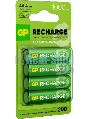 Аккумулятор GP Smart Energy AA NiMH 1000mAh (4шт)