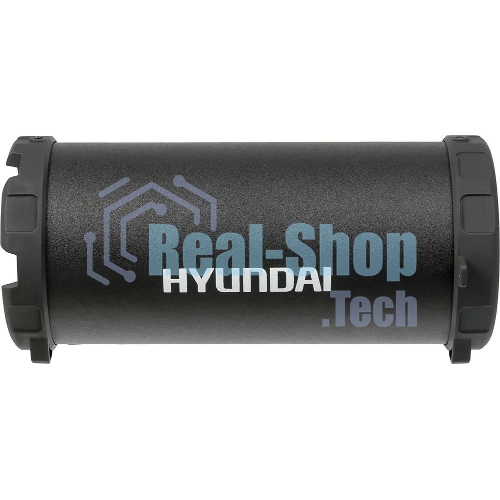 Колонка портативная Hyundai H-PAC220 черный/голубой 10W 1.0 BT/3.5Jack/USB