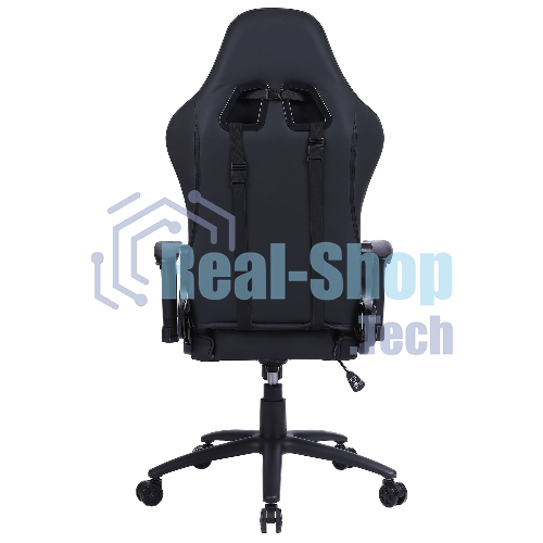 Кресло Cactus CS-CHR-030BL черный, экокожа, подголовник