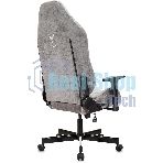 Кресло Бюрократ Knight N1 Fabric серый, ткань, 120 кг, механизм качания