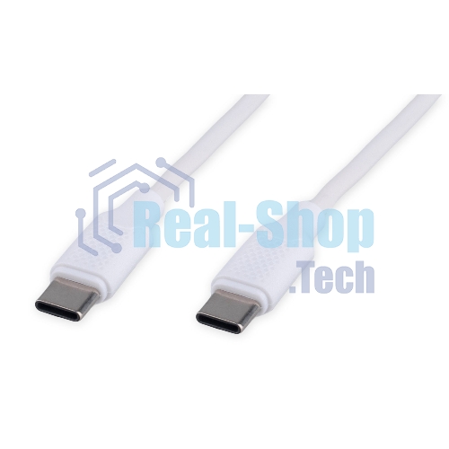 Кабель USB2.0 Cablexpert CC-USB2-CMCM-60-1.8M-W, Type-C/Type-C, 3A, 60Вт, PD/QC3.0, медь, 1.8м, белый, пакет