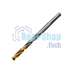 Сверло спиральное по металлу Denzel 5,5 x 93мм, Р6М5, Golden Tip