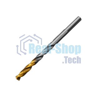Сверло спиральное по металлу Denzel 5,5 x 93мм, Р6М5, Golden Tip
