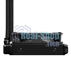 Комплект жидкостного охлаждения ExeGate BlackWater-120V3.PWM.ARGb (3 PIN 5V ADDRESSABLE RGb подсветка, LGA2066/2011/1366/1150/1151/1155/1156/1200/1700/1851/AM4/AM5/FM1/FM2/FM2+/AM2/AM2+/AM3/AM3+, TDP 150W, Fan 120мм 4pin PWM 600-1800RPM Hydro bearing, помпа 3pin 2700RPM, макс. шум 37db, с термопастой, на винтах, черный, Color Box)