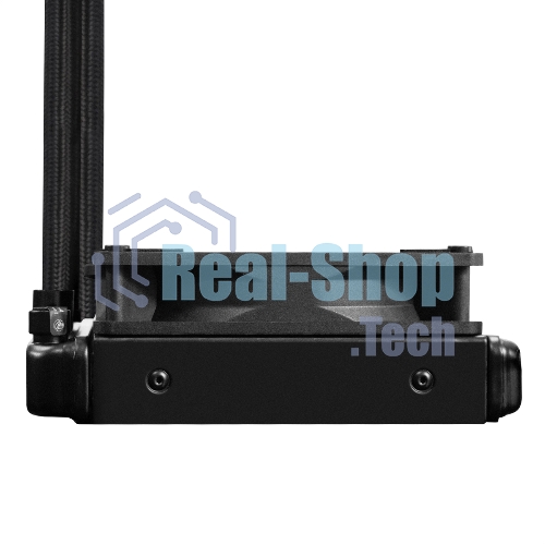 Комплект жидкостного охлаждения ExeGate BlackWater-120V3.PWM.ARGb (3 PIN 5V ADDRESSABLE RGb подсветка, LGA2066/2011/1366/1150/1151/1155/1156/1200/1700/1851/AM4/AM5/FM1/FM2/FM2+/AM2/AM2+/AM3/AM3+, TDP 150W, Fan 120мм 4pin PWM 600-1800RPM Hydro bearing, помпа 3pin 2700RPM, макс. шум 37db, с термопастой, на винтах, черный, Color Box)