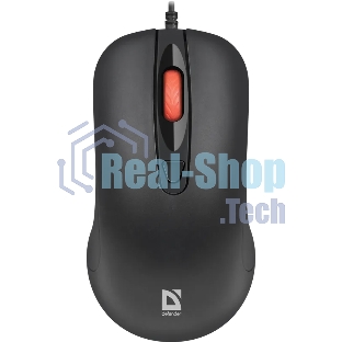 Мышь проводная Defender Omega MB-522 черный, 1600 dpi, USB, кнопки - 4