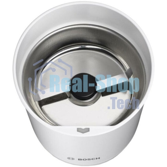 Кофемолка Bosch TSM6A011W 180Вт сист.помол.:ротац.нож вместим.:75гр белый