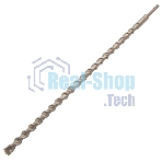 Бур по бетону Denzel двойная спираль, Cobalt W-tip, 20x600 мм, SDS PLUS