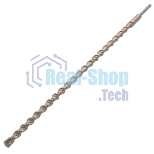 Бур по бетону Denzel двойная спираль, Cobalt W-tip, 20x600 мм, SDS PLUS