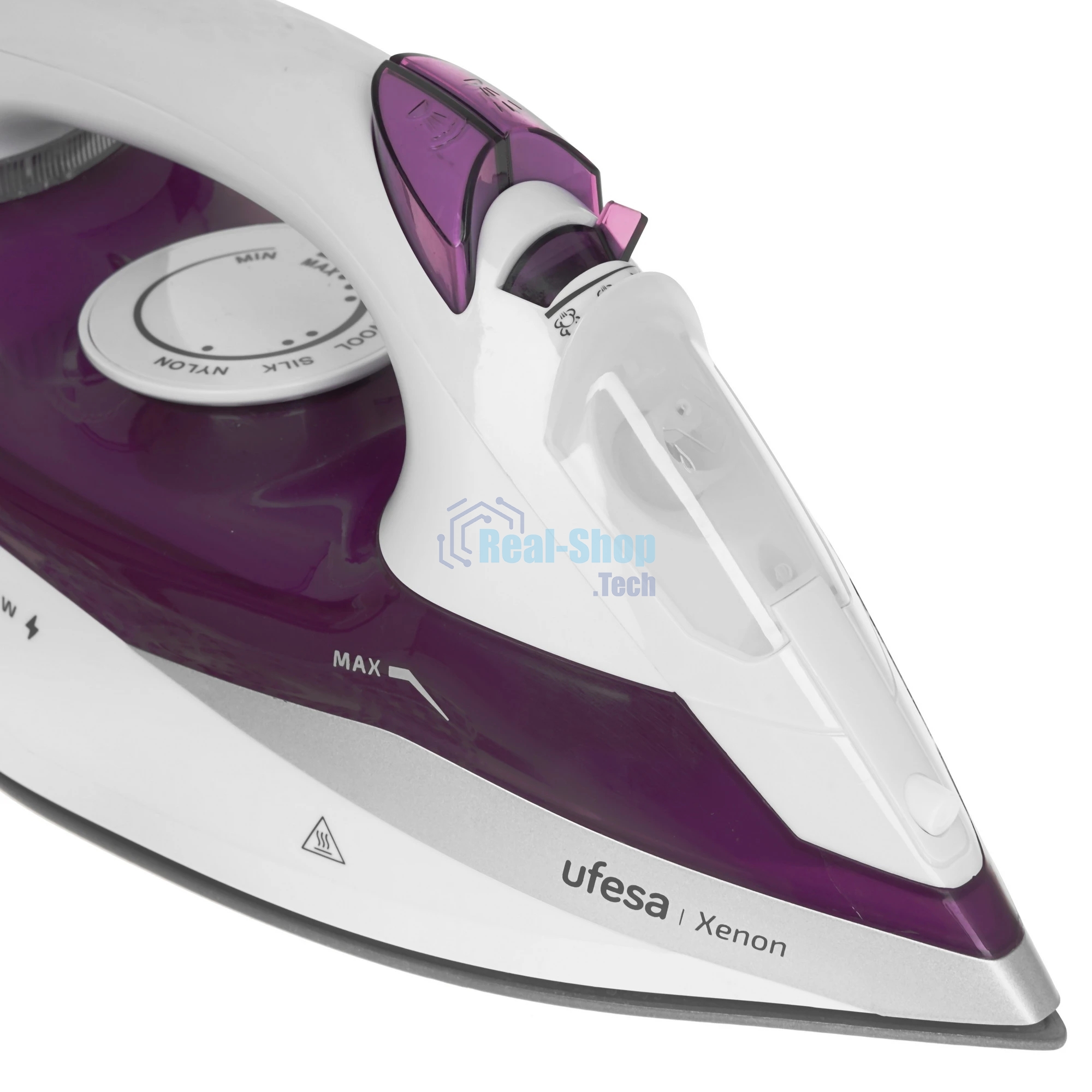 Утюг Ufesa XENON белый/фиолетовый, 3000 Вт, 30 г/мин, 210 г/мин, 480 мл