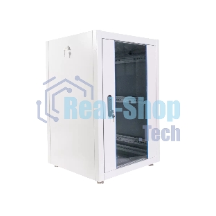 Шкаф телекоммуникационный напольный ЭКОНОМ 18U (600 × 800) дверь стекло, дверь металл