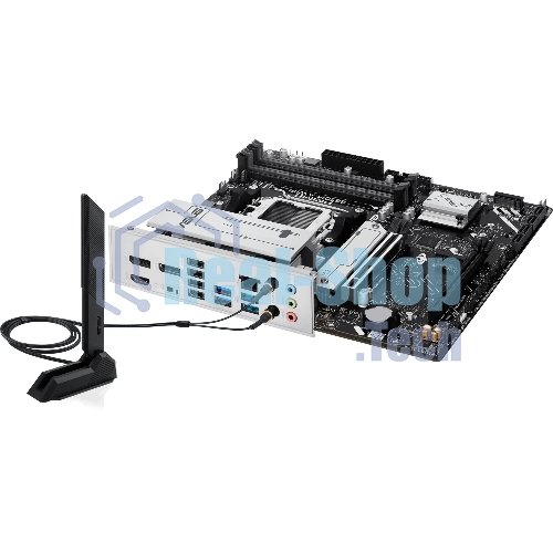 Материнская плата ASUS PRIME B850M-A WIFI, AM5, AMD B850, 4xDDR5, 4xSATA, 3xM.2, 1xPCIe 5.0 x16, 1xPCIe 4.0 x16, 1xHDMI, 2xDP, 1x2.5Gb LAN, Wi-Fi 6E, Bluetooth 5.3, 2xUSB-A 10Gbps, 2xUSB-A 5Gbps, 4xUSB-A 2.0, 3x3.5 мм, 7.1, mATX