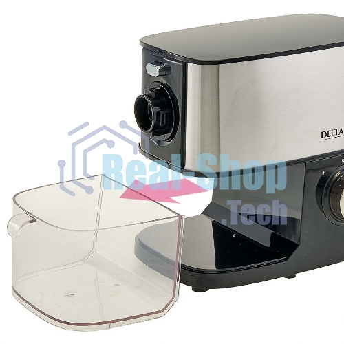 Мясорубка электрическая DELTA LUX DE-602MS черный, 3600 Вт, 2.5 кг/мин, реверс, защита от перегрузки, насадки - 6