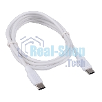 Кабель USB2.0 Cablexpert CC-USB2-CMCM-60-1.8M-W, Type-C/Type-C, 3A, 60Вт, PD/QC3.0, медь, 1.8м, белый, пакет