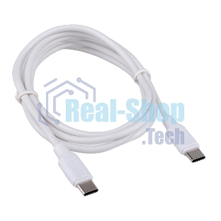 Кабель USB2.0 Cablexpert CC-USB2-CMCM-60-1.8M-W, Type-C/Type-C, 3A, 60Вт, PD/QC3.0, медь, 1.8м, белый, пакет