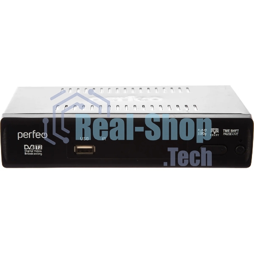 Приставка Perfeo (PF-A4412) LEADER DVB-T2/C для цифр.TV, Wi-Fi, IPTV, HDMI, 2 USB, DolbyDigital, пульт ДУ