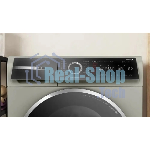 Стиральная машина Bosch Serie 8 WGb2440XME серебро, загрузка фронтальная 9 кг, 1400 об/мин., класс: А+++