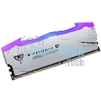 Оперативная память Patriot Viper Xtreme 5, DDR5, 32Gb (2x16Gb), 6400MHz, CL32, DIMM, с радиаторами, RGb, серебристый