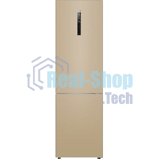 Холодильник Haier C2F637CGGU1 золотистый, двухкамерный, 278/108л, морозилка снизу, No Frost