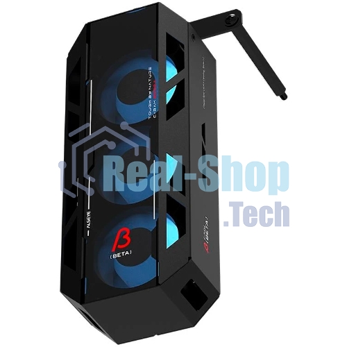 Вентилятор для процессора ALSEYE AS.03.08.0002 (C-RAM-Beta-B, 25-644-250228M5) Product size: 156.75 * 82 * 35мм Material: 0.8мм SPCC thick sheet metal Number of fans: 3 Size: 40 * 40 * 20мм Box: Black Leaf: Milk white Luminous effect: internally emitting ARGb Speed: 2000-5000RPM Outgoing line: Fan 1, 4pin (positive, negative, FG, PWM
