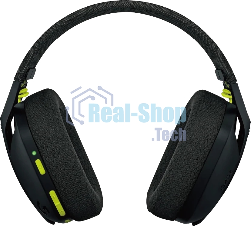 Гарнитура Logitech G435 чёрный-жёлтый, беспроводная, радиоканал, до 18 ч