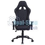 Кресло Cactus CS-CHR-030BL черный, экокожа, подголовник