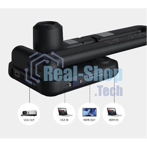 Документ-камера IQBoard [IQView E4521] 8 мегапикселей (разрешение 3840x2160), 10 digital zoom, интерфейсы: HDMI, VGA, USB 2.0, встроенное программное обеспечение без установки на ПК