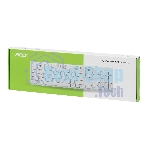 Клавиатура проводная Acer OKW123, USB, белый