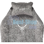 Кресло Бюрократ Knight N1 Fabric серый, ткань, 120 кг, механизм качания