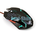 Мышь проводная Nakatomi MOG-20U черный, 2400 dpi, USB, кнопки - 6