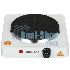 Плита настольная электрическая Blackton Bt HP113W белый, 1 кВт, ТЭН, конфорки - 1, эмаль, поворотные переключатели
