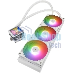 Водяное охлаждение для процессора Water Cooling System Thermalright Frozen Warframe 360 Ultra White Argb (360мм, White, ARGb/Fans: 3x120мм, 70.84CFM, 29.8dBA, 2000RPM/Pump height 60мм, 23dBA, 3000RPM, Rad thickness 27mm/S: 1200, 1700, 1851, 2011, 2066, 115X, AM5, AM4)