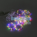 Гирлянда Neon-night светодиодный занавес из росы 3х3м 300 LED IP20 USB + пульт управления с крючками для крепления мультиколор